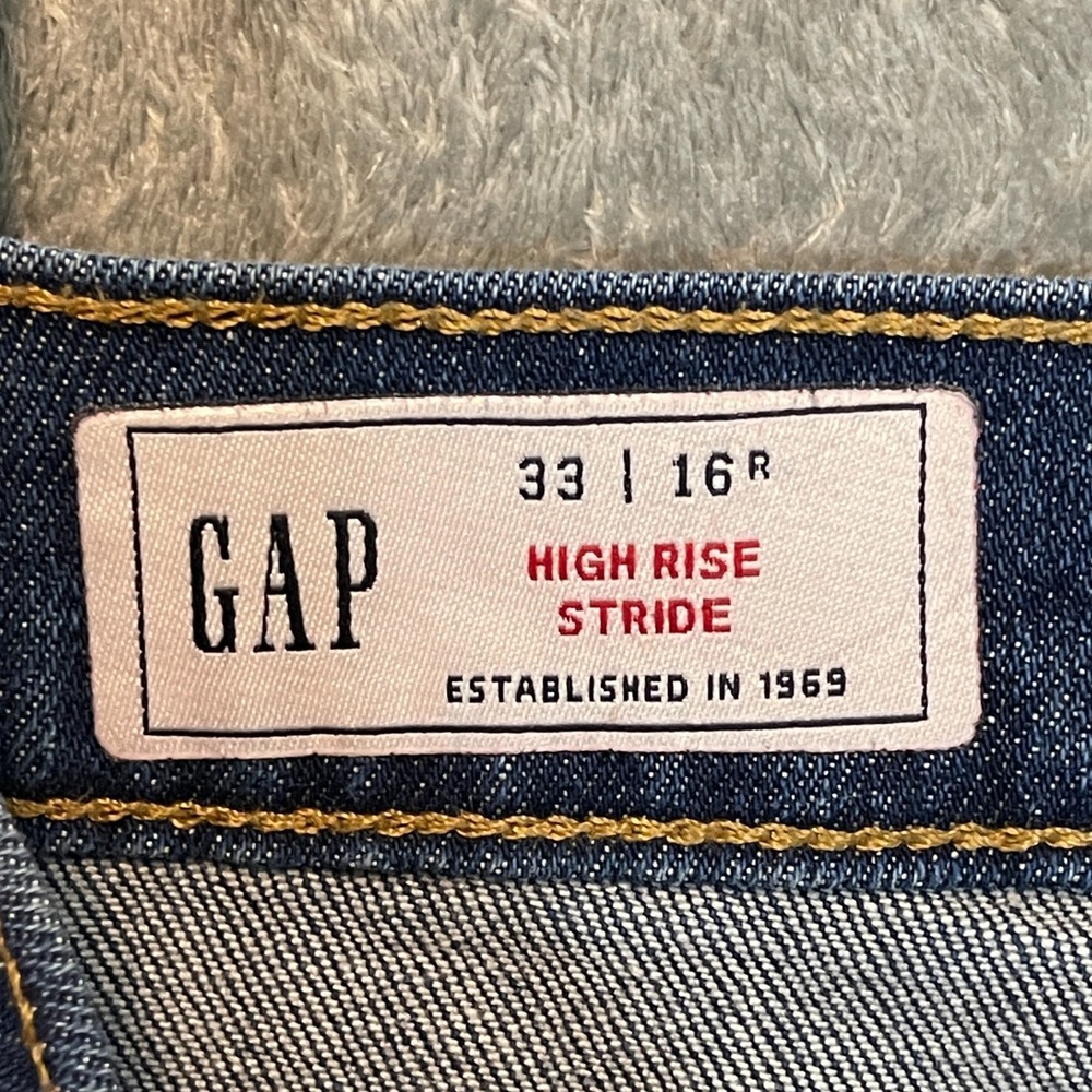 Gap Women High Rise Stride Wide Leg Denim Jean 16 Basics Minimalist Casual Norm - Picture 4 of 10